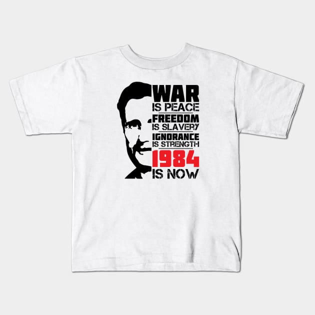 George Orwell 1984 Kids T-Shirt by CatsCrew